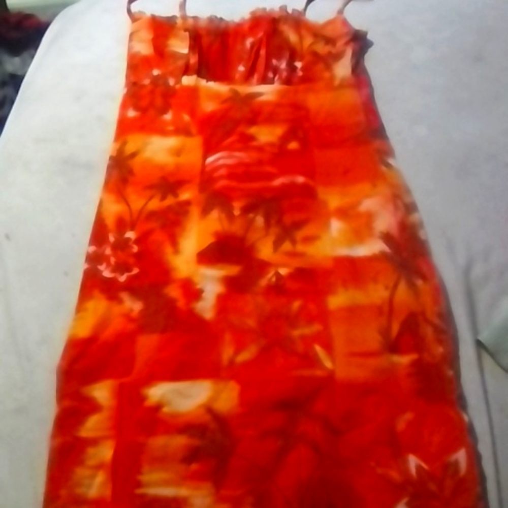 Vintage 90s Hawaiian style dress